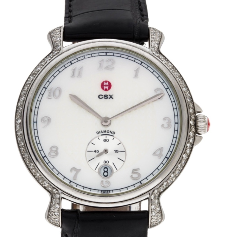 Authentic Michele CSX Diamond Watch
